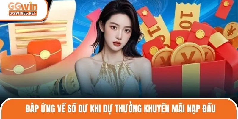 Đáp ứng về số dư khi dự thưởng khuyến mãi nạp đầu